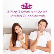 A man´s home... als Wandtattoo