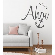 Ahoi! mit geschwungener Schrift