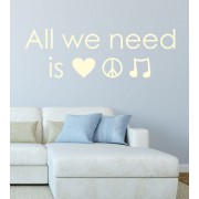 All we need.. als Wandtattoo