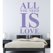 All you need is love als Wandtattoo