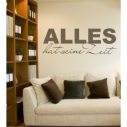 Alles hat seine Zeit als Wandtattoo