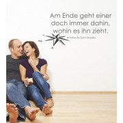 Am Ende geht... als Wandtattoo