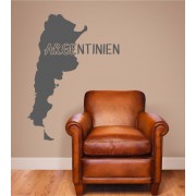 Argentinien als Wandtattoo