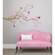 Ast mit Rahmen 2- farbig als Wandtattoo 