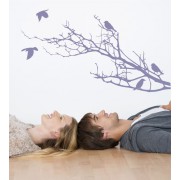 Vogel Ast 2 als Wandtattoo