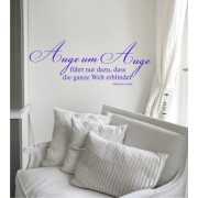 Auge um Auge als Wandtattoo