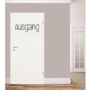 Ausgang Schriftzug als Wandtattoo
