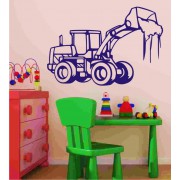 Bagger als Wandtattoo