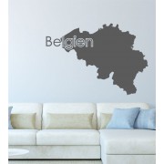 Belgien als Wandtattoo