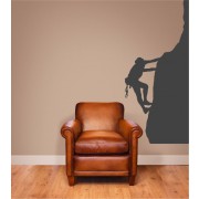 Bergsteiger als Wandtattoo