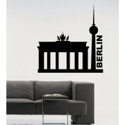 Berlin 2 als Wandtattoo. Das Brandenburger Tor als stylischer Wandaufkleber.