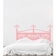 Vintage Bettgestell als Wandtattoo