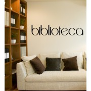 biblioteca als Wandtattoo