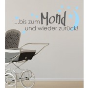 Bis zum Mond als Wandtattoo