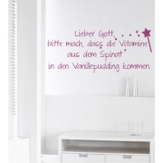 Lieber Gott... als Wandtattoo