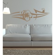 Blumentribal als Wandtattoo