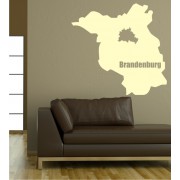 Umriss von Brandenburg als Wandtattoo 
