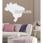 Brasilien Umriss als Wandtattoo