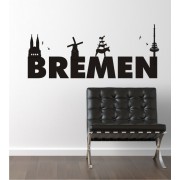 Bremen Schriftzug als Wandtattoo 