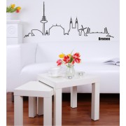 Kontur von Bremen als Wandtattoo 