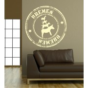 Stempel von Bremen als Wandtattoo 