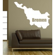 Umriss von Bremen als Wandtattoo 