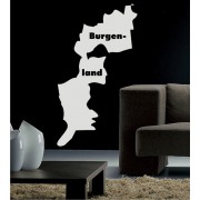 Umriss Burgenland als Wandtattoo