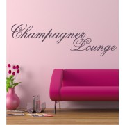 Champagner Lounge als Wandtattoo