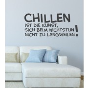 Chillen ist als Wandtattoo