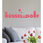 Düsseldorf Schriftzug als Wandtattoo