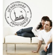 Stempel von Düsseldorf als Wandtattoo 