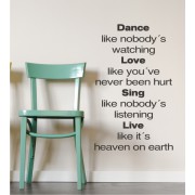 Dance like... als Wandtattoo