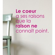 Le coeur... als Wandtattoo