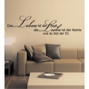 Das Leben ist der Beat ... als Wandtattoo