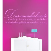 Das Wunderbarste ... als Wandtattoo