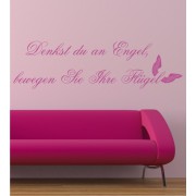 Denkst du an Engel ... als Wandtattoo