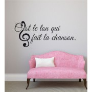 Cest le ton qui... als Wandtattoo