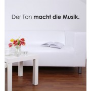 Der Ton macht... als Wandtattoo