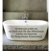 Die Badewanne... als Wandtattoo