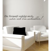 Die Vernunft... als Wandtattoo 