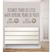 Distance means so litte als Wandtattoo
