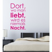 Dort wo man... als Wandtattoo