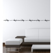 Stacheldraht als Wandtattoo