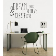 Dream Believe Create als Wandtattoo