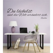 Du lächelst als Wandtattoo