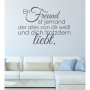 Ein Freund ist... als Wandtattoo