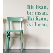 Bir lisan... als Wandtattoo