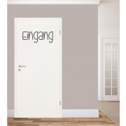 Eingang Schriftzug als Wandtattoo