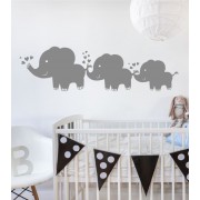 Elefantenfamilie als Wandtattoo
