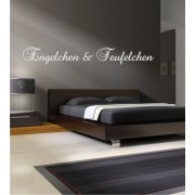 Engelchen und Teufelchen als Wandtattoo